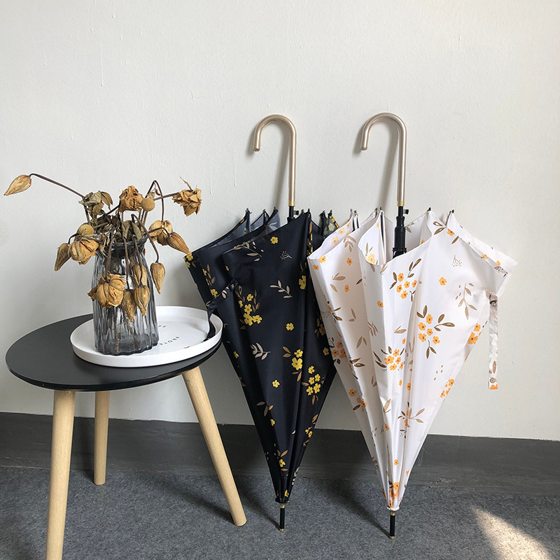 Free Shipping Broccoli Ella Small Fresh and Lightweight Automatic Straight Umbrella Three-fold Artistic Creative Leather Curved Hook Long Handle Umbrella Free Shipping Broccoli Ella Small Fresh and Lightweight Automatic Straight Umbrella Three-fold Artistic Creative Leather Curved Hook Long Handle Umbrella