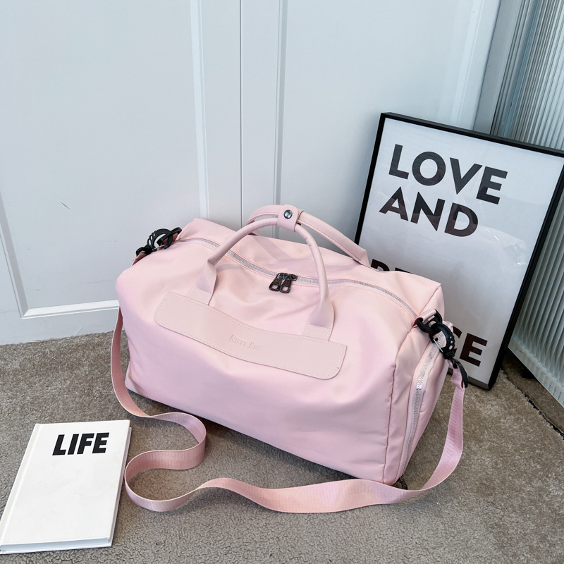 Large-capacity short-trip travel bag, yoga fitness bag, women's wet and dry dual-use portable travel bag, training bag, women's luggage bag