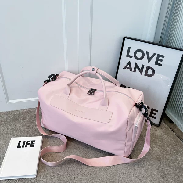 Large-capacity short-trip travel bag, yoga fitness bag, women's wet and dry dual-use portable travel bag, training bag, women's luggage bag