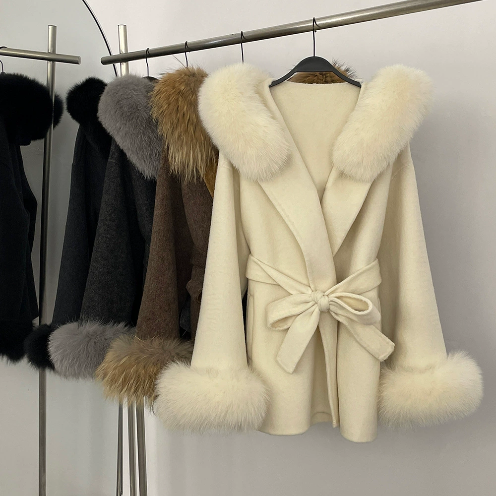 Демисезонное шерстяное пальто, двусторонняя шерстяная худи, mid-length