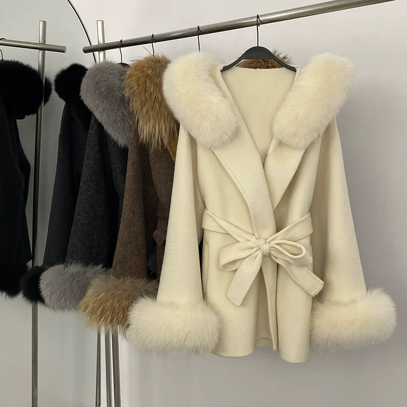 Демисезонное шерстяное пальто, двусторонняя шерстяная худи, mid-length