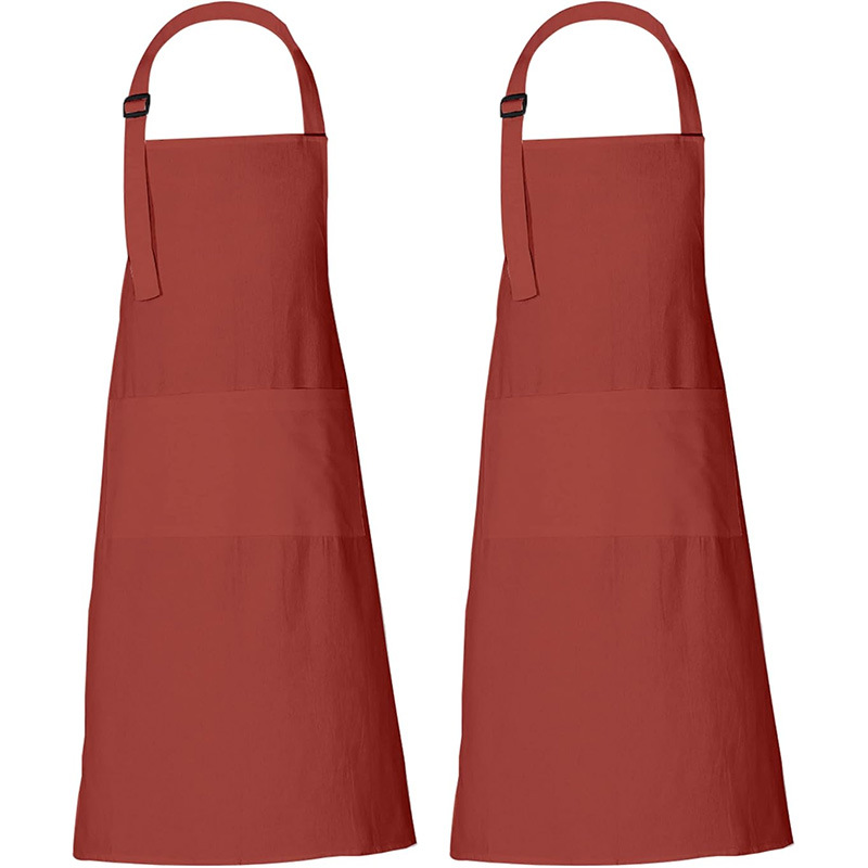 Transfronterizo Amazon alarga delantal logotipo personalizado poliéster cintura camarero ropa de trabajo cocina hogar delantal