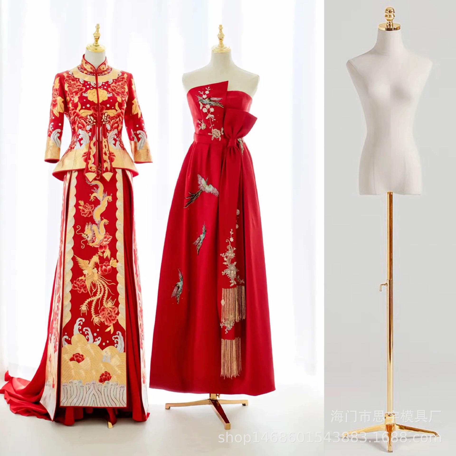 Dress Form Mannequin (Suhe) Female Torso with Pleated Skirt & Adjustable Stand, Multiple Base Options