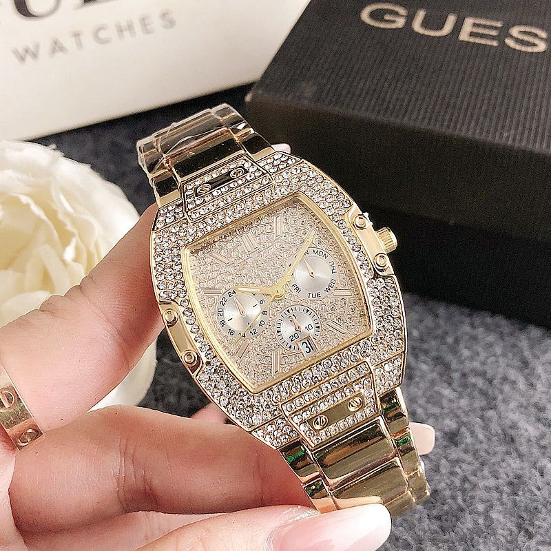 Fashion dress popular vintage jewelry watch new diamond watch 3 eyes quartz stainless steel wrist watch Fashion dress popular vintage jewelry watch new diamond watch 3 eyes quartz stainless steel wrist watch