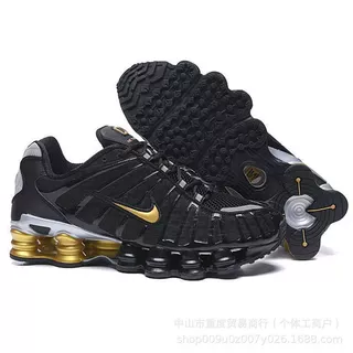 跨境ShoxTL13气垫柱增高缓震男女休闲防滑耐磨户外运动鞋工厂