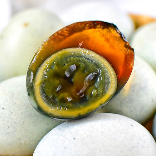 Golden Fragrance Century Egg 20 pcs pack Fresh Duck Egg Century Egg and Lean Pork Congee Manufacturer Wholesale