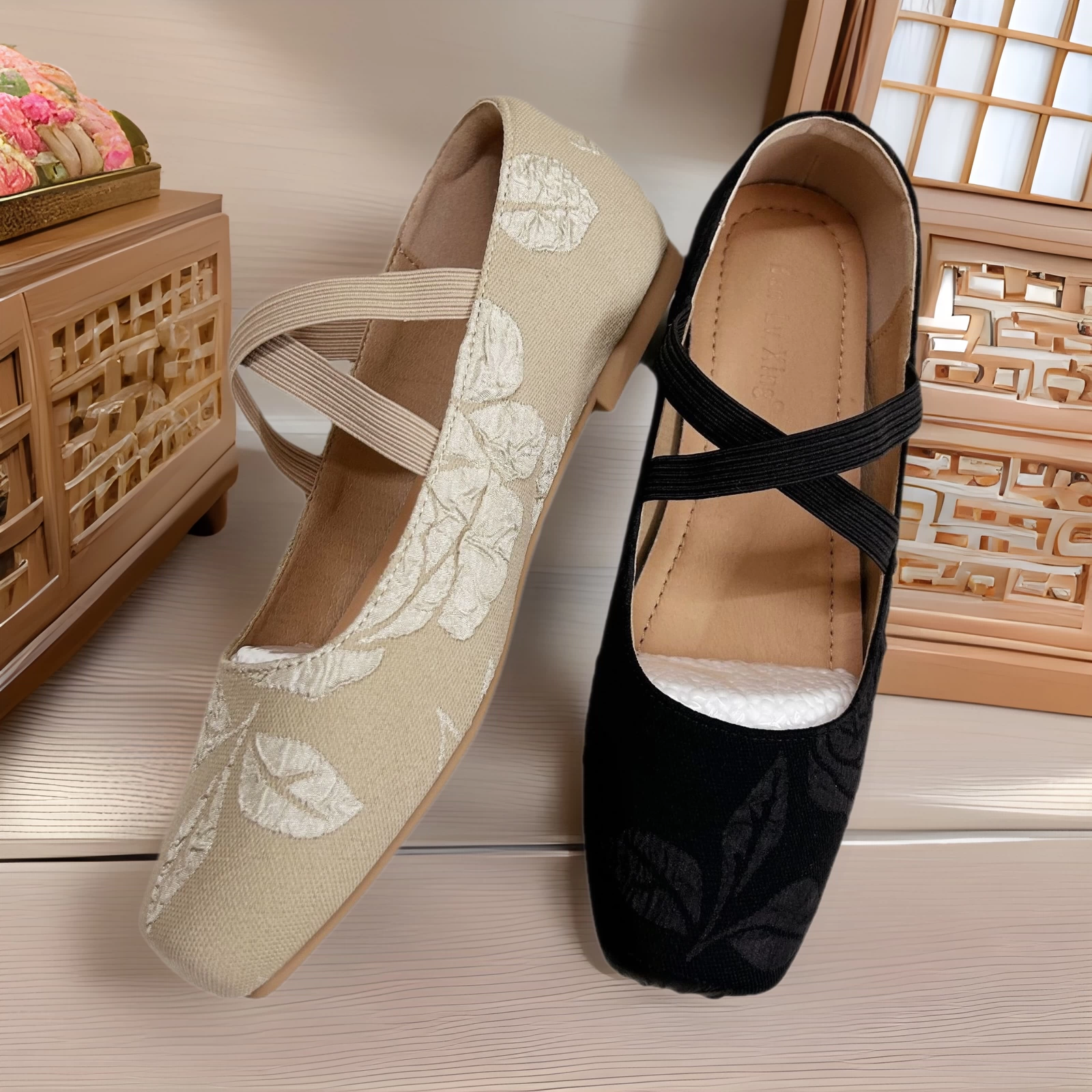 Новые китайские туфли с чонсам 2024 новые весенние и осенние ретро Мэри Джейн туфли женские каблуки