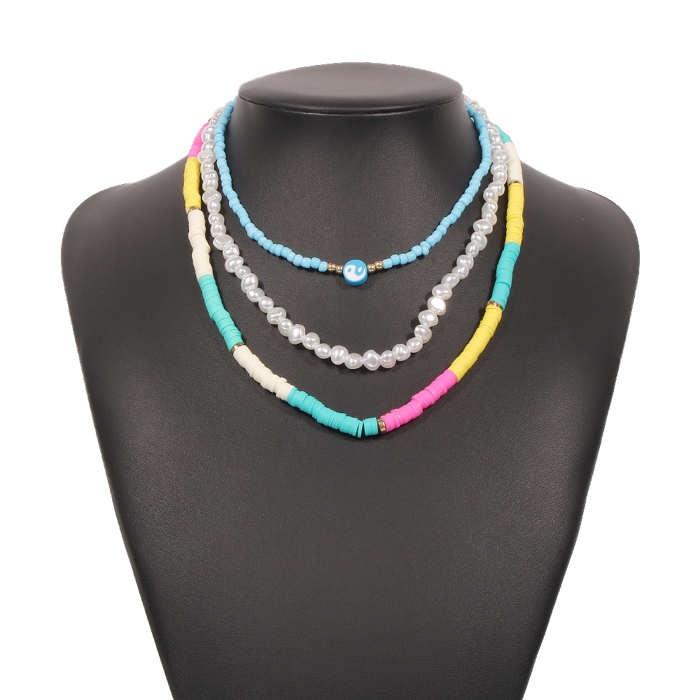 Collar Multicapa De Perlas De Color Bohemio display picture 10