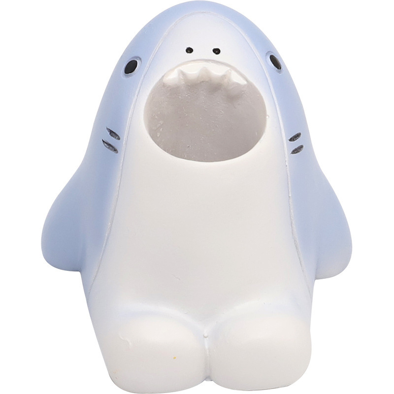 Resina encantadora caricatura animal estante de cepillo de dientes decoración del hogar baños dentales estante de almacenamiento pequeño adornos