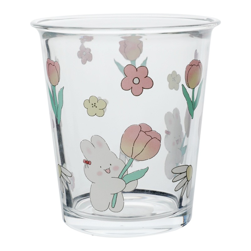 Bolimei sala de flores conejo de vidrio resistente al calor crisper con tapa sellada caja de Bento tazón de vidrio