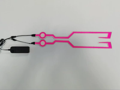 light strip TikTok same — Motosiklet dəbilqələri - pink-battery-type