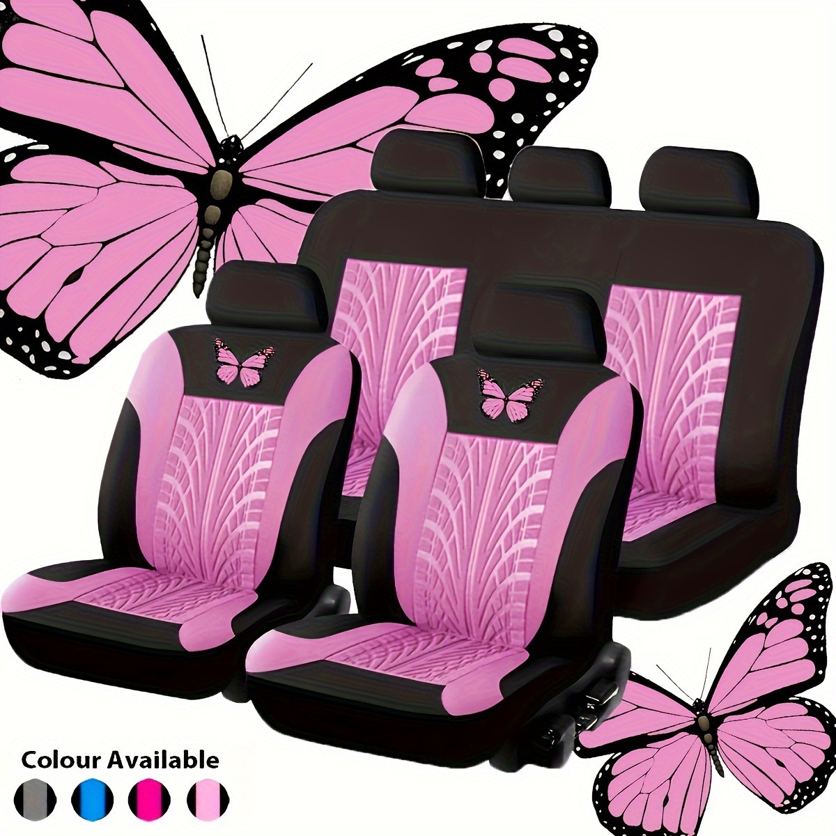 Hot-Selling Car Seat Covers with Embossed Design, Universal for All Seasons, Cross-Border Aliexpress Temu Popular Wholesale Items