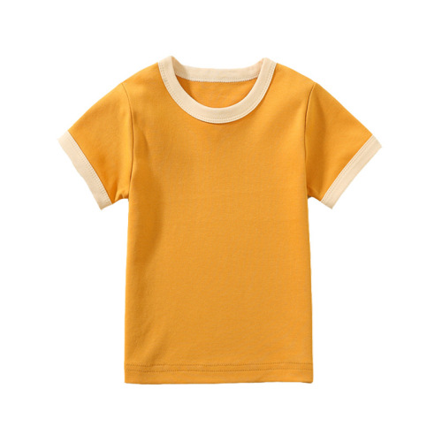 Brands Children's Short Sleeve T-shirt for Boys and Girls, Infants Summer Plain Half Sleeve Children's T-shirts, Baby Short Sleeve Wholesale