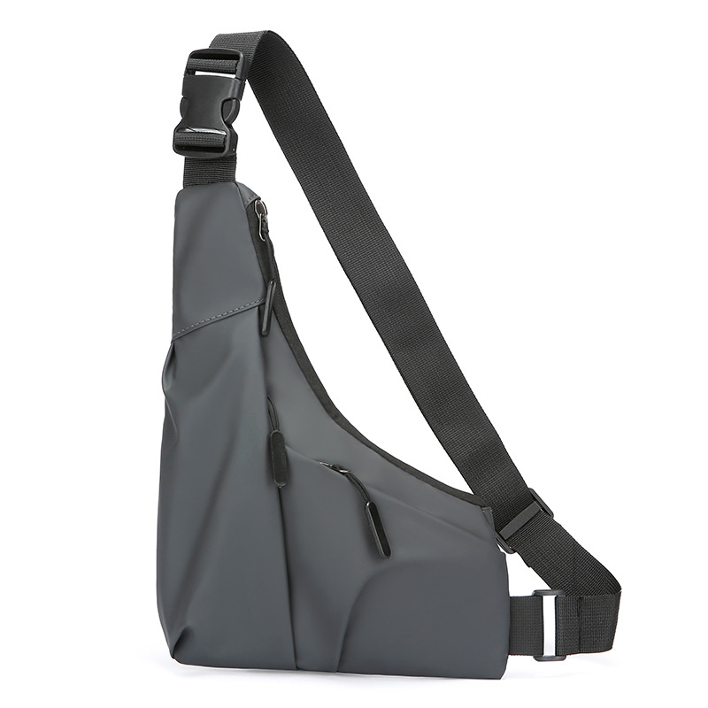 Nuevo bolso triangular ajustado simple casual bolso de mensajero para hombre bolso de pecho multifuncional personalizado bolso de ciclismo ligero