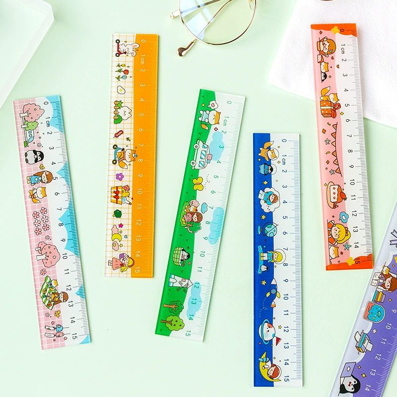 Хранение сообщений Любовь Акриловая линейка Милая девушка ins Ручная учетная запись Правитель Студенческие канцелярские принадлежности 6