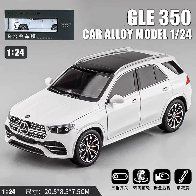 Модель автомобиля Car model, реалистичная литая модель, внедорожник для мальчиков, игрушка со светом и музыкой, масштаб 1:24