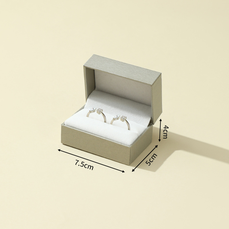 Spot caja de embalaje de joyería de ángulo recto propuesta de matrimonio anillo de confesión embalaje de anillo de diamantes caja de joyería caja de tapa de alta gama