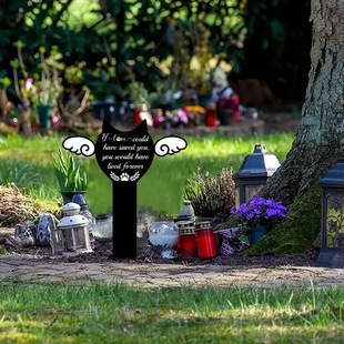 Angel Acrylic Cats and Dogs Memorial Tomb Decoration Waterproof Tomb Pet Plaque Sympathy Garden Tombstone Plaque Pile Marker