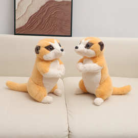 猫鼬毛绒玩具森林动物公仔儿童哄睡陪伴娃娃动物园玩偶图片色