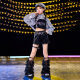 Hip-Hop Children's Fashion Clothes Boys Hip-Hop Performance Clothes silver Sequins Cool Handsome Girls Hiphop Jazz Performance Clothes