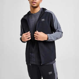 2025跨境春秋户外运动轻薄科技连帽男装休闲字母烫画防风外套