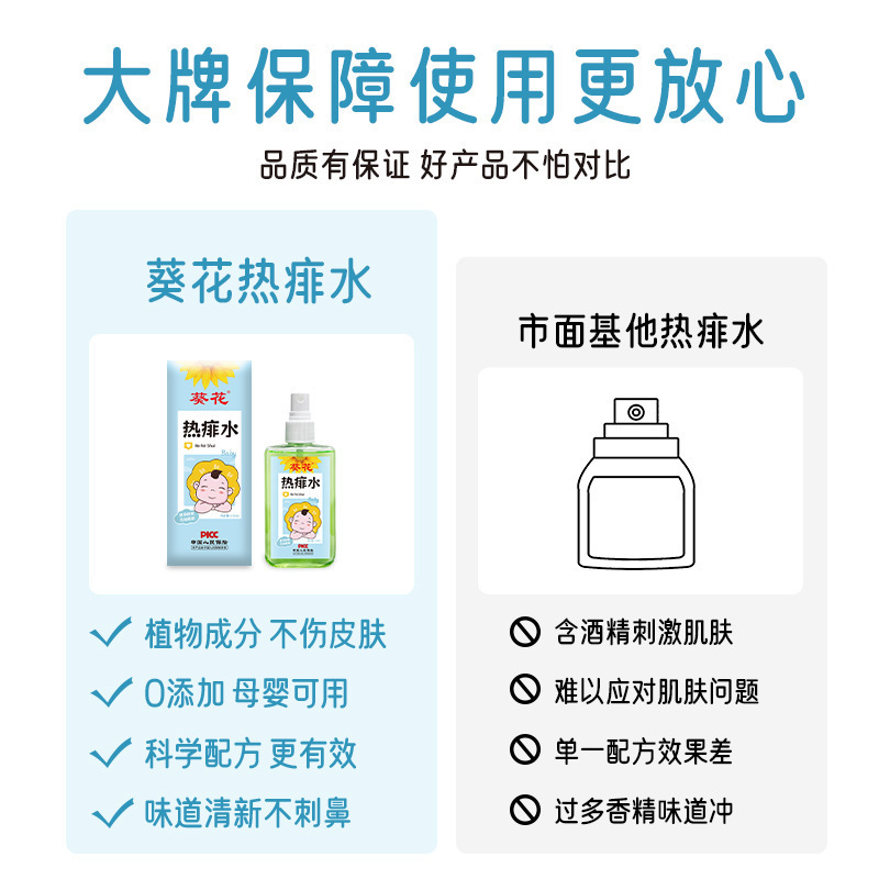 ひまわり子供用熱あせも水、かゆみ止め、かゆみ止め、赤ちゃんの虫刺され防止、子供用熱あせも水|undefined