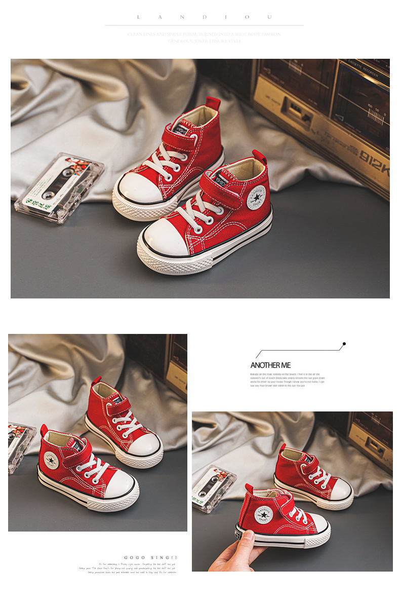 Baskets en toile pour garçon chaussures confortables polyvalentes_voghion.com