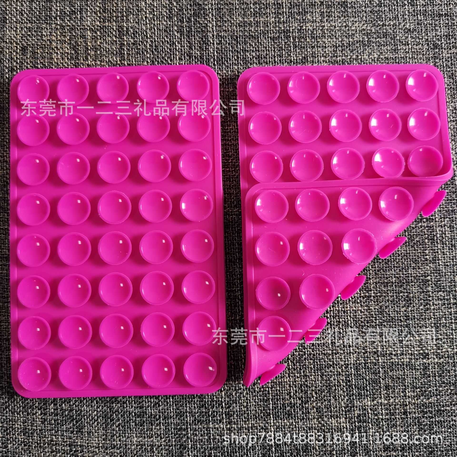 40 80 silicona ventosa de doble cara ventosa simple negro pegado antideslizante caso de teléfono móvil portátil soporte de teléfono móvil extraíble