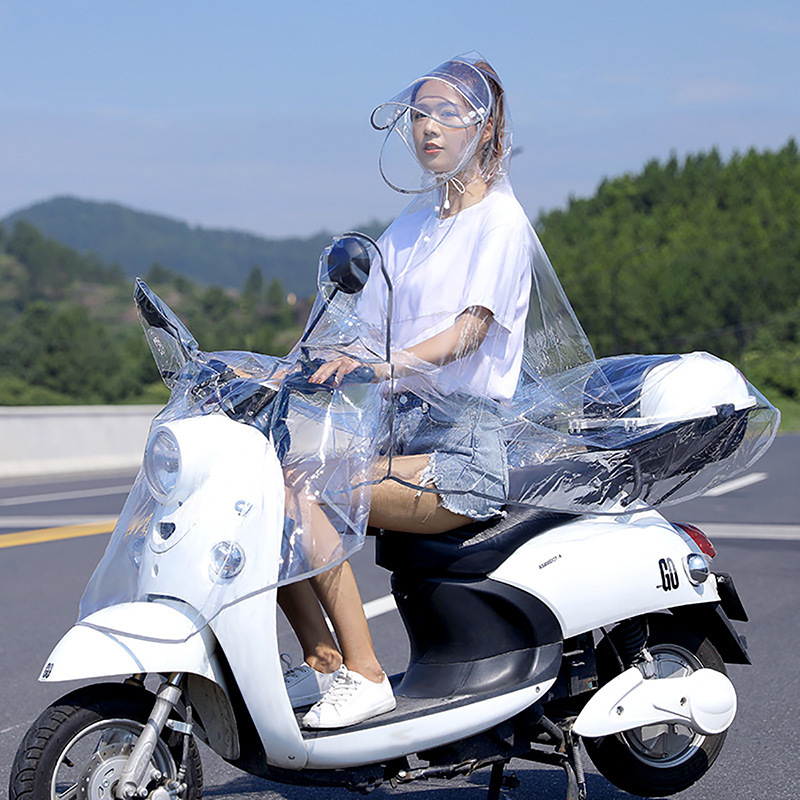 Electric car poncho fashion transparent riding poncho