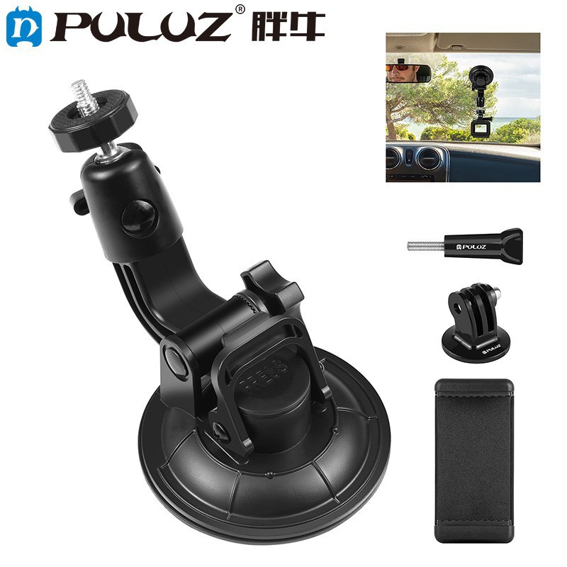 Puluz Fat Cow Car Navigation Suction Cup Bracket Sports Camera Suitable for Gopro Dji Mobile Phone Camera Bracket