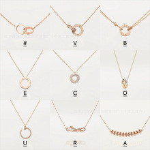 卡家高版本钉子项链女厚镀V金小众设计轻奢时尚高级头尾钻锁骨链