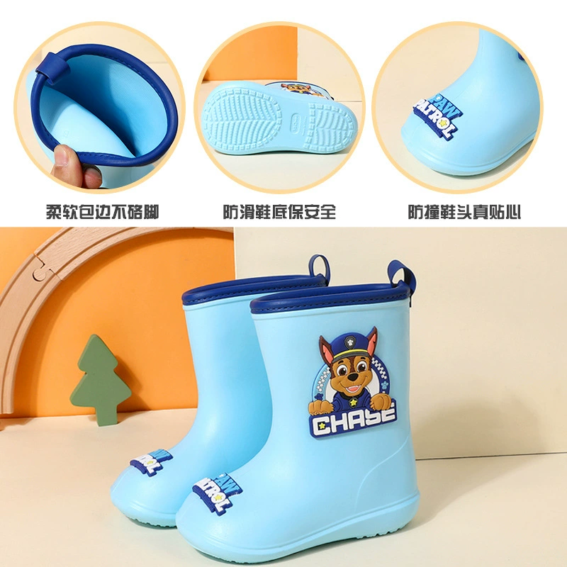 Детский дождевик, обувь для мальчиков, нескользящие сапоги для малышей
