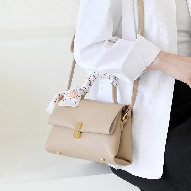 Texts Niche Trendy Shoulder Underarm Silk Scarf Women's Bag Korean Fashion Women's Handbag_voghion.com