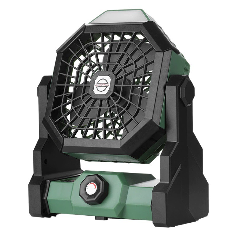 Портативный поясной вентилятор для летнего использования на открытом воздухе на строительных площадках, перезаряжаемый небольшой электрический вентилятор для охлаждения на талии.