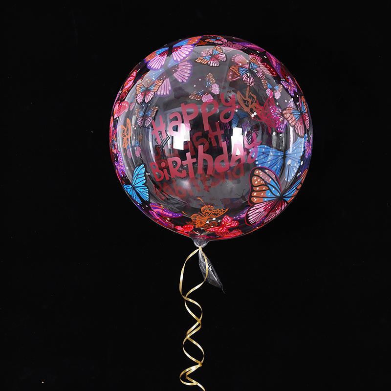 Globo transparente navideño, Santa/ muñeco de nieve