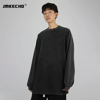 定制欧美式宽松洗水做旧炒色长袖圆领卫衣高街街头纯棉情侣卫衣男