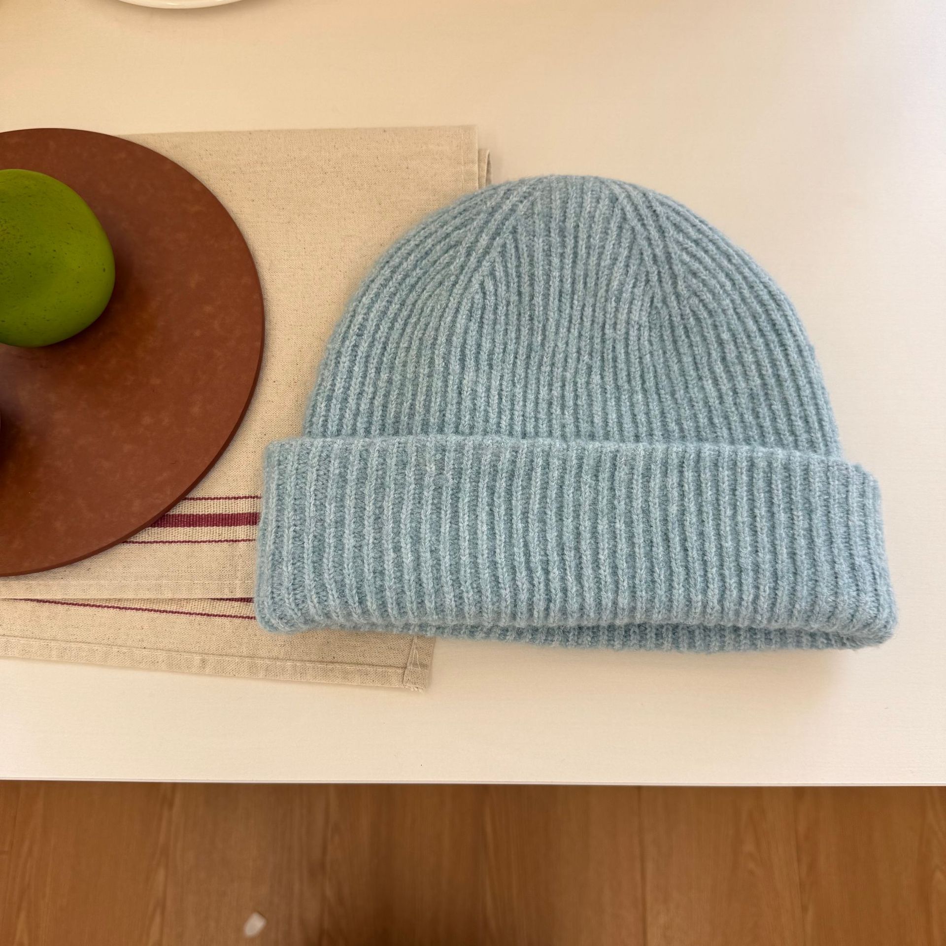 Wool Blend Plain Color Knit Autumn Winter Cold Protection Office Wear College Style Colorful Hiking Lightweight Trekking_voghion.com