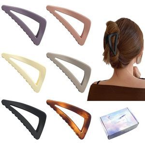 Aitong Corea del Sur accesorios para el cabello ins simple triángulo horquilla temperamento helado pinza Cabeza trasera updo tiburón pata