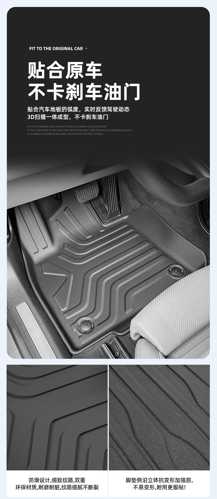 Car Floor Mats for 23-24 Polestar 4 Full TPE