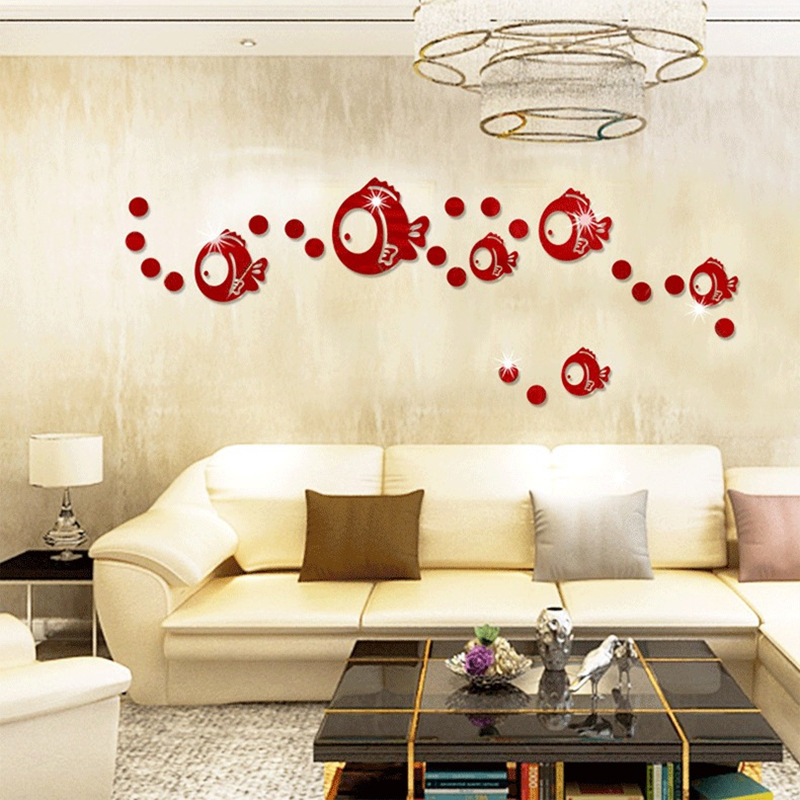 Acrylic modern and minimalistic sofa for bedroom on wall