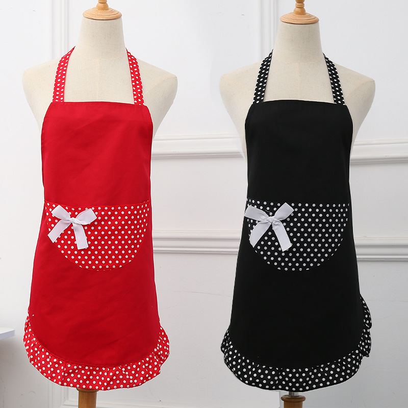 한국 스타일의 패셔너블하고 귀여운 공주 앞치마, 가정용 인기 민소매 앞치마, 제조사 직배송, 대외 무역 도매, 폴리에스터 면 혼방