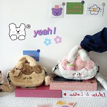 新款ins可爱少女清新手提包软妹日常百搭收纳包女学生卡通斜跨包