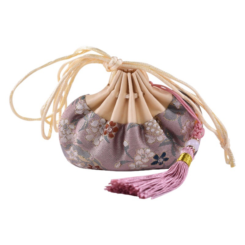 Factory-Made Traditional Chinese Style Embroidered Sachet Empty Pouch, Vintage Tassel Pouch, DIY Sachet Bag, Lucky Bag, Factory Wholesale in Stock