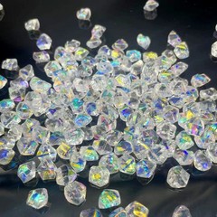 6*9AB彩鑽 不規則亞克力冰塊七彩鑽石晶瓷畫鑽diy飾品配件 批發
