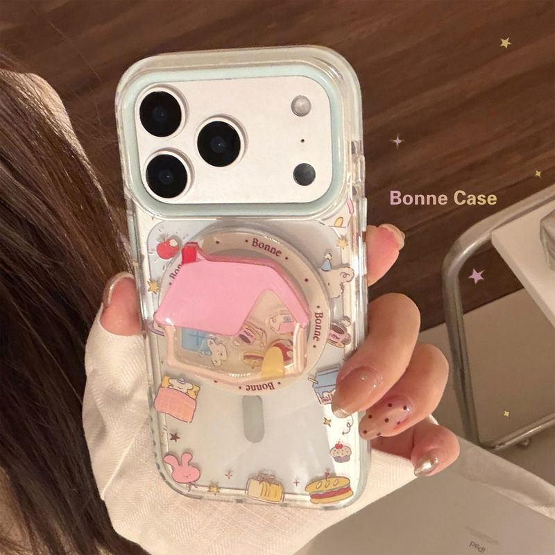 Puppy Rocking Magnetic Stand Suitable for 17Pm Phone Case 13 Fun Cartoon 14 Transparent iPhone 16 Soft 17 Puppy Rocking Magnetic Stand Suitable for 17Pm Phone Case 13 Fun Cartoon 14 Transparent iPhone 16 Soft 17