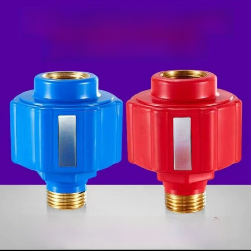 Household brass electric water heater red and blue anti-electricity…