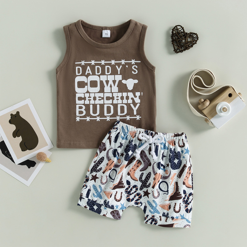 Casual Animal Cartoon Cotton Boys Clothing Sets display picture 11