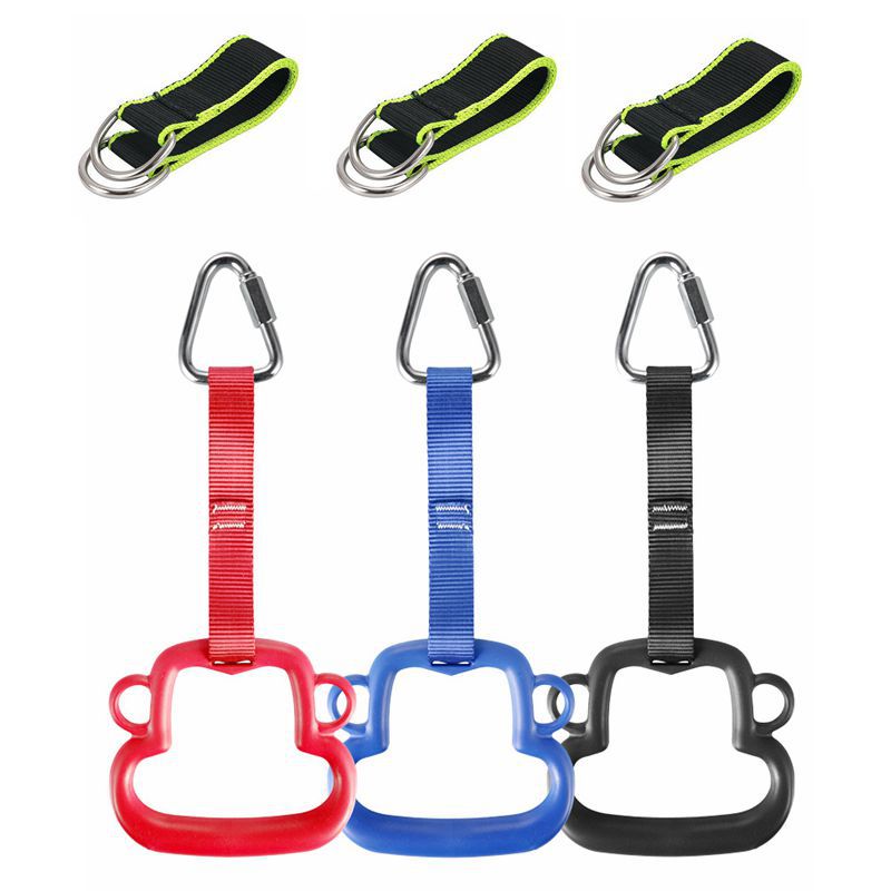 abs color children rings outdoor children climbing equipment ninja rope accessories children pull ring monkey type rings