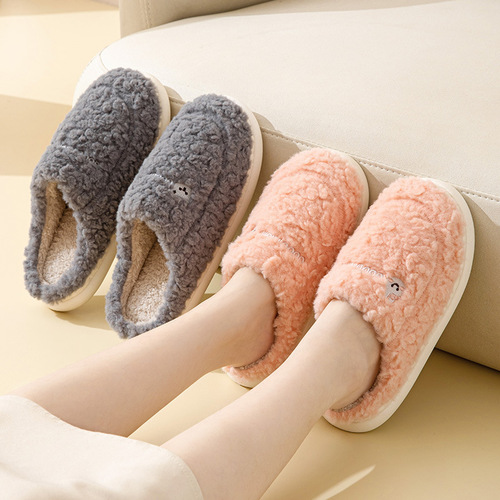 Non-slip cotton slippers for women, winter  new model, indoor home warming, home use, autumn and winter plush slippers for men