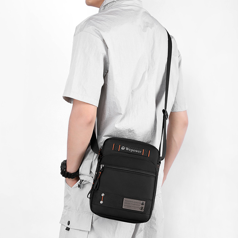 WEPOWER nuevo bolso de mensajero bolso de hombro para hombre bolso de hombre impermeable y resistente al desgaste multicapa bolso de viaje de ocio ligero